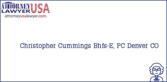 Telephone, Address and other contact data of Christopher Cummings, Denver, CO, USA