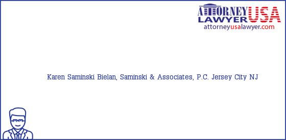 Telephone, Address and other contact data of Karen Saminski, Jersey City, NJ, USA