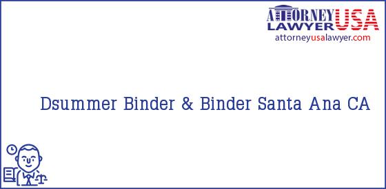 Telephone, Address and other contact data of Dsummer, Santa Ana, CA, USA