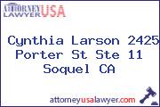 Cynthia Larson 2425 Porter St Ste 11 Soquel CA