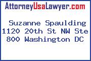 Suzanne Spaulding 1120 20th St NW Ste 800 Washington DC