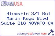 Biomarin 371 Bel Marin Keys Blvd Suite 210 NOVATO CA