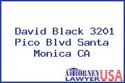 David Black 3201 Pico Blvd Santa Monica CA