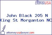 John Black 205 N King St Morganton NC