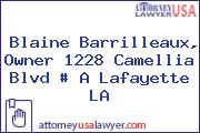 Blaine Barrilleaux, Owner 1228 Camellia Blvd # A Lafayette LA