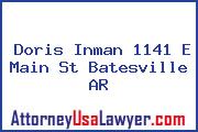 Doris Inman 1141 E Main St Batesville AR