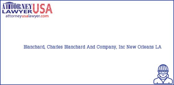 Telephone, Address and other contact data of Blanchard, Charles, New Orleans, LA, USA