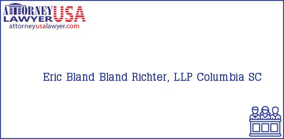 Telephone, Address and other contact data of Eric Bland, Columbia, SC, USA