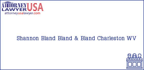 Telephone, Address and other contact data of Shannon Bland, Charleston, WV, USA