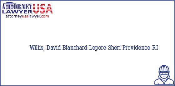 Telephone, Address and other contact data of Willis, David, Providence, RI, USA