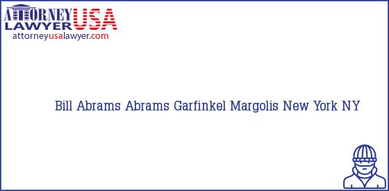 Telephone, Address and other contact data of Bill Abrams, New York, NY, USA