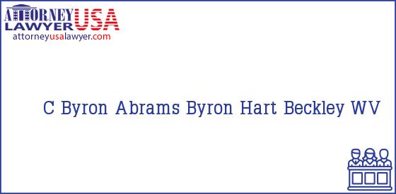 Telephone, Address and other contact data of C Byron, Beckley, WV, USA