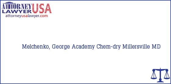 Telephone, Address and other contact data of Melchenko, George, Millersville, MD, USA