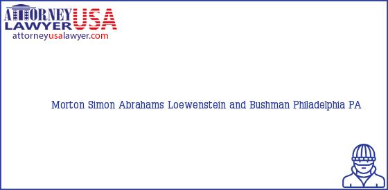 Telephone, Address and other contact data of Morton Simon, Philadelphia, PA, USA