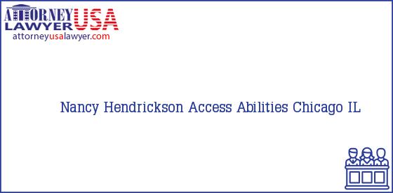 Telephone, Address and other contact data of Nancy Hendrickson, Chicago, IL, USA