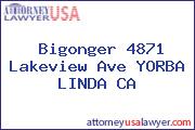 Bigonger 4871 Lakeview Ave YORBA LINDA CA