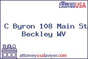 C Byron 108 Main St Beckley WV