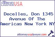 Decelles, Don 1345 Avenue Of The Americas New York NY