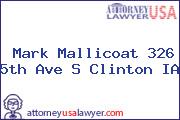 Mark Mallicoat 326 5th Ave S Clinton IA