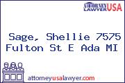 Sage, Shellie 7575 Fulton St E Ada MI
