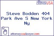 Steve Bodden 404 Park Ave S New York Ny