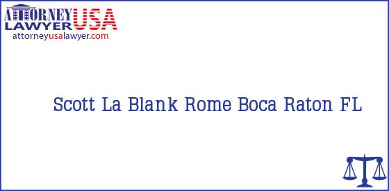 Telephone, Address and other contact data of Scott La, Boca Raton, FL, USA