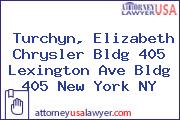 Turchyn, Elizabeth Chrysler Bldg 405 Lexington Ave Bldg 405 New York NY