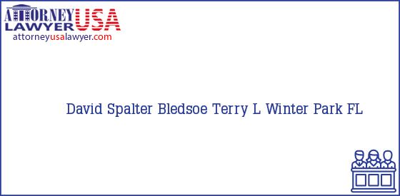 Telephone, Address and other contact data of David Spalter, Winter Park, FL, USA