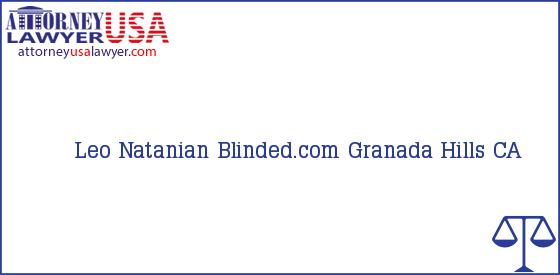 Telephone, Address and other contact data of Leo Natanian, Granada Hills, CA, USA