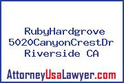 RubyHardgrove 5020CanyonCrestDr Riverside CA