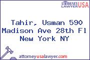 Tahir, Usman 590 Madison Ave 28th Fl New York NY