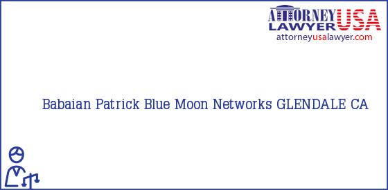 Telephone, Address and other contact data of Babaian Patrick, GLENDALE, CA, USA