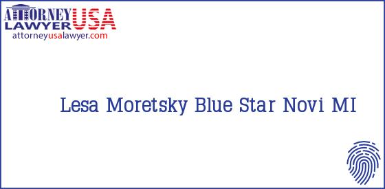 Telephone, Address and other contact data of Lesa Moretsky, Novi, MI, USA