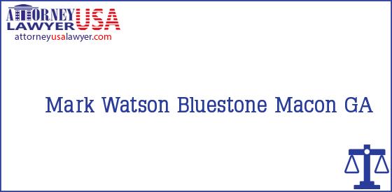 Telephone, Address and other contact data of Mark Watson, Macon, GA, USA