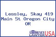 Lessley, Skay 419 Main St Oregon City OR