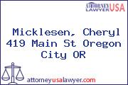 Micklesen, Cheryl 419 Main St Oregon City OR