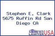 Stephen E. Clark 5675 Ruffin Rd San Diego CA