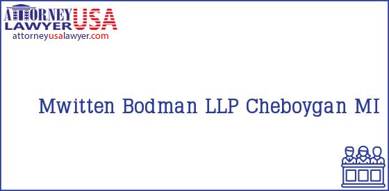 Telephone, Address and other contact data of Mwitten, Cheboygan, MI, USA