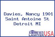 Davies, Nancy 1901 Saint Antoine St Detroit MI