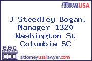 J Steedley Bogan, Manager 1320 Washington St Columbia SC