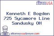 Kenneth E Bogden 725 Sycamore Line Sandusky OH