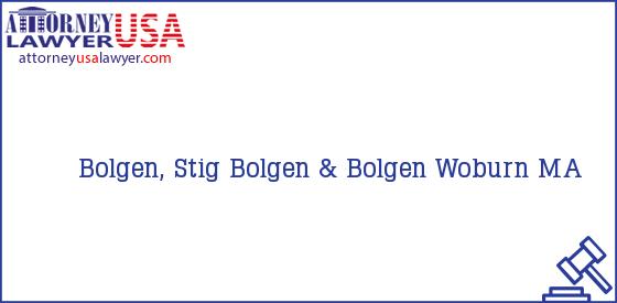 Telephone, Address and other contact data of Bolgen, Stig, Woburn, MA, USA