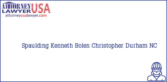 Telephone, Address and other contact data of Spaulding Kenneth, Durham, NC, USA