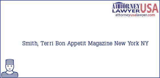 Telephone, Address and other contact data of Smith, Terri, New York, NY, USA