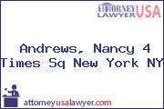 Andrews, Nancy 4 Times Sq New York NY