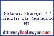 Getman, George J 1 Lincoln Ctr Syracuse NY