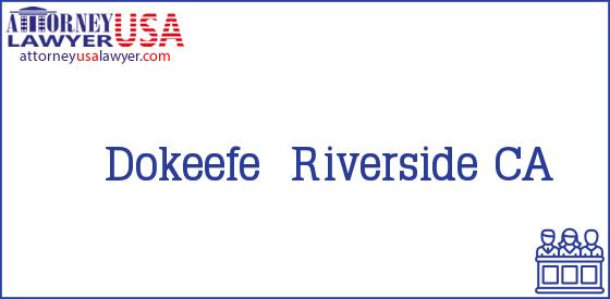 Telephone, Address and other contact data of Dokeefe, Riverside, CA, USA