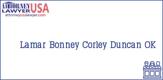 Telephone, Address and other contact data of Lamar, Duncan, OK, USA