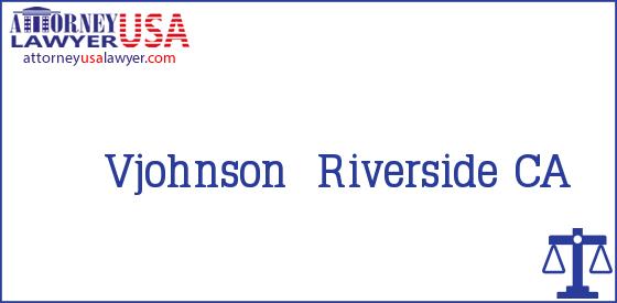 Telephone, Address and other contact data of Vjohnson, Riverside, CA, USA