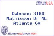 Dwboone 3166 Mathieson Dr NE Atlanta GA